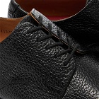 Grenson Men's Curt Derby Shoe in Black Natural Grain