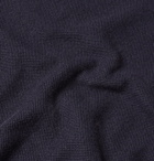 Ralph Lauren Purple Label - Waffle-Knit Merino Wool and Cashmere-Blend Half-Zip Sweater - Men - Navy