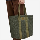Human Made Men's Heart Quilting Tote in Olive Drab