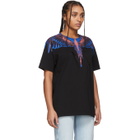 Marcelo Burlon County of Milan Black and Pink Wings T-Shirt