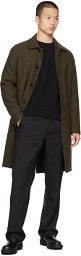 Harris Wharf London Green Wool Mac Coat