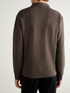 Oliver Spencer - Organic Cotton-Blend Polo Shirt - Brown