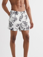 Jacquemus - Mid-Length Straight-Leg Floral-Print Recycled Swim Shorts - White
