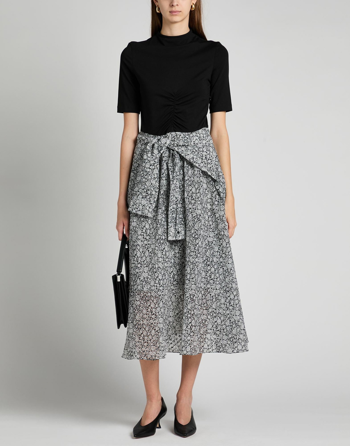 Maje Womens Midi dress in Black