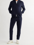 Loro Piana - Silk, Cashmere and Cotton-Blend Zip-Up Cardigan - Blue