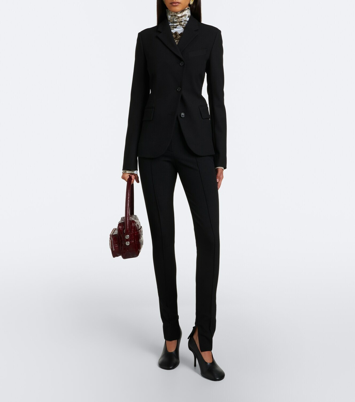 Acne Studios Asymmetric twill blazer