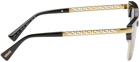 Versace Black & Gold Greca Sunglasses