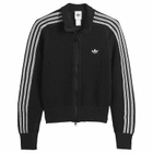 Adidas Women's Crochet Polo Top in Black
