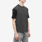 Comme des Garçons Homme Men's Polka Dot T-Shirt in Black