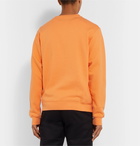 AFFIX - Logo-Appliquéd Fleece-Back Cotton-Jersey Sweatshirt - Orange