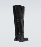 Saint Laurent Joe leather over-the-knee boots