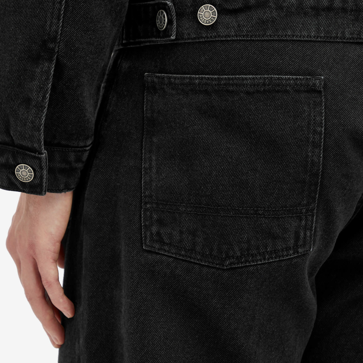 RASSVET Men's Baggy Denim Jeans in Black Rassvet