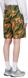 Billionaire Boys Club Khaki Camo Print Shorts