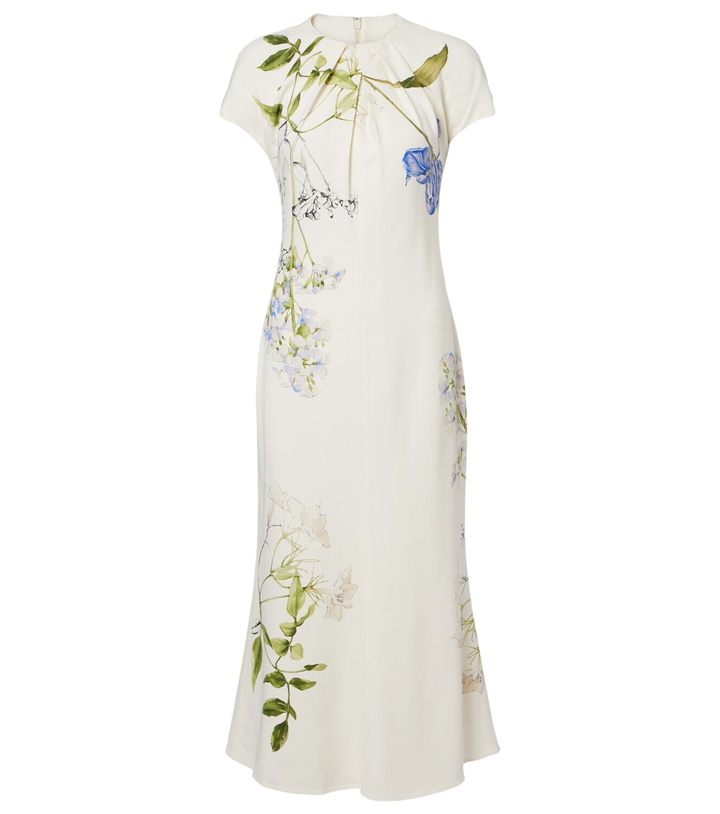 Photo: Monique Lhuillier Floral midi dress