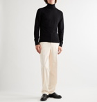 Mr P. - Cotton and Cashmere-Blend Corduroy Trousers - Neutrals