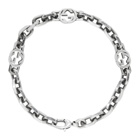 Gucci Silver Interlocking G Bracelet