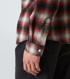 Amiri Swirl checked cotton flannel shirt