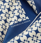 Turnbull & Asser - Printed Silk-Twill Pocket Square - Blue