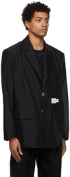 Feng Chen Wang Black Paneled Blazer