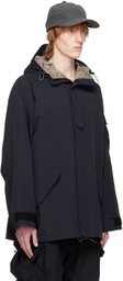 meanswhile Black Fatigue Coat
