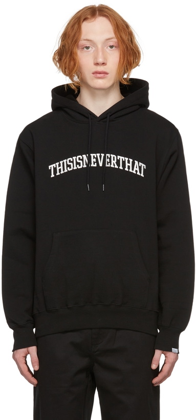 Photo: thisisneverthat Black Arch Logo Hoodie