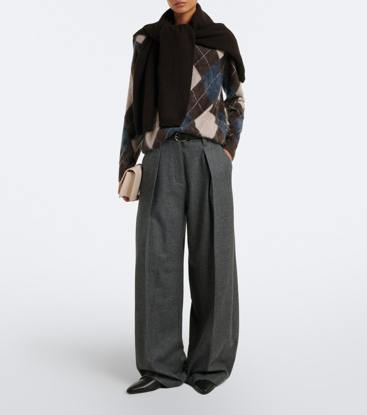 Lisa Yang Margy argyle cashmere sweater
