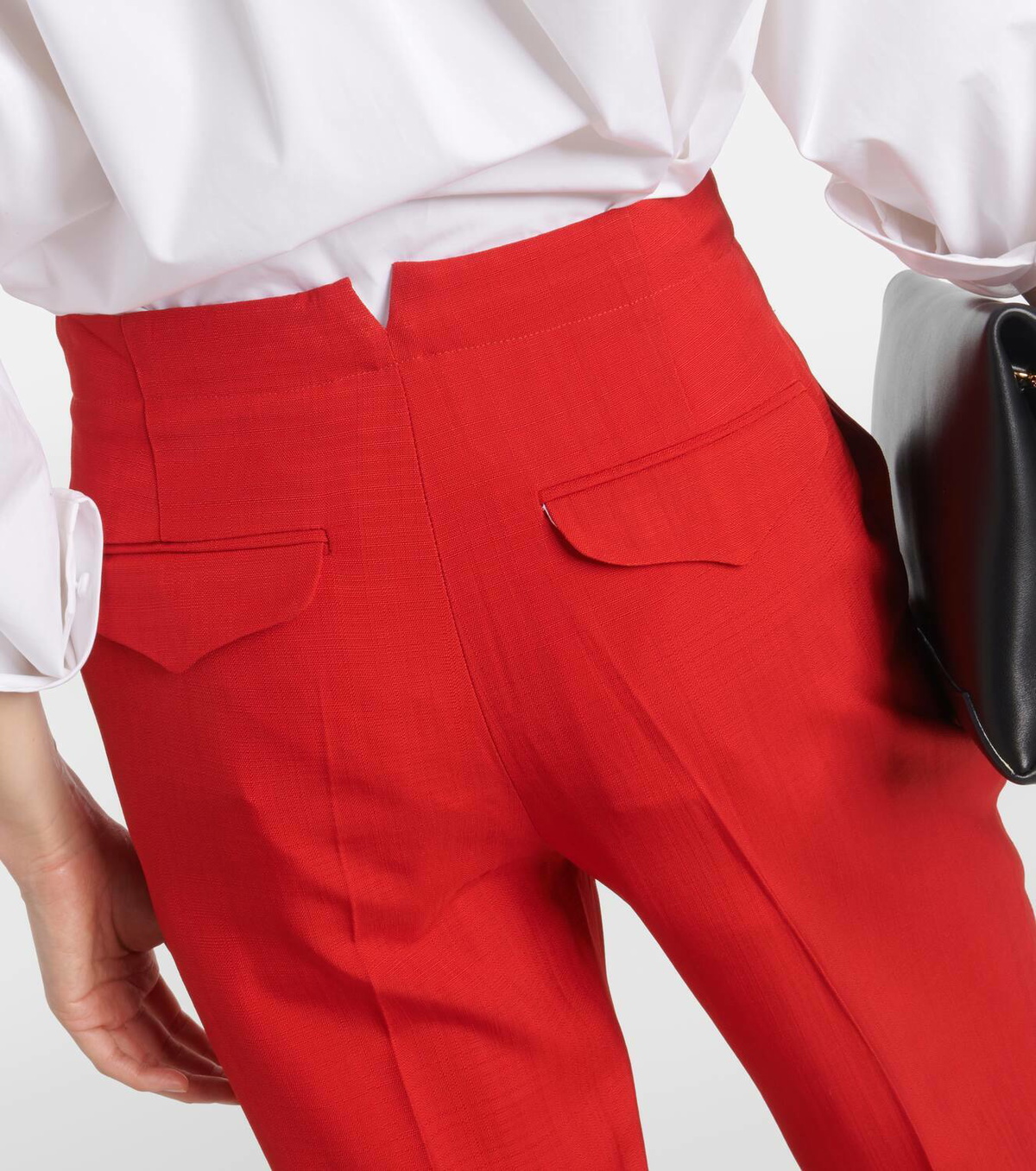 【Victoria Beckham】 Mid-rise taperedパンツ Victoria Beckham Mid-rise tapered pants Victoria Beckham