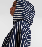 Givenchy 4G striped cotton-blend terry poncho