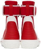 Burberry Red Sub High-Top Sneakers