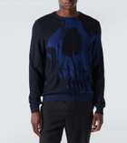 McQueen Skull jacquard wool sweater
