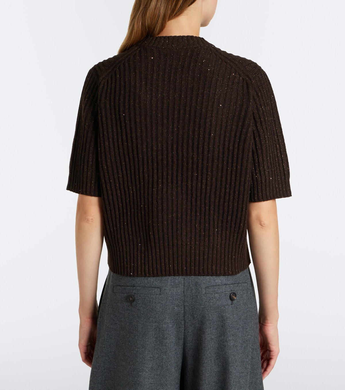 Brunello Cucinelli Ribbed-knit cashmere and wool-blend sweater
