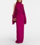 Taller Marmo Bacall draped crêpe gown