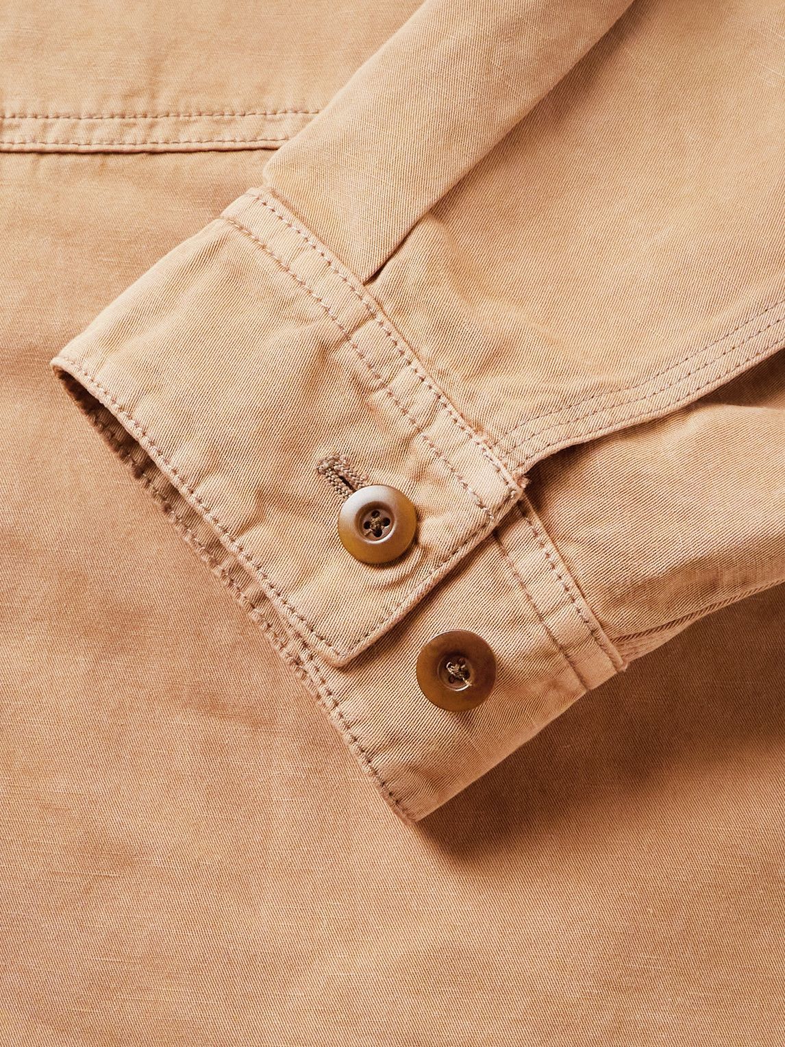 Lemaire - Garment-Dyed Cotton and Linen-Blend Twill Shirt