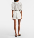 Dôen Paige cotton poplin shorts