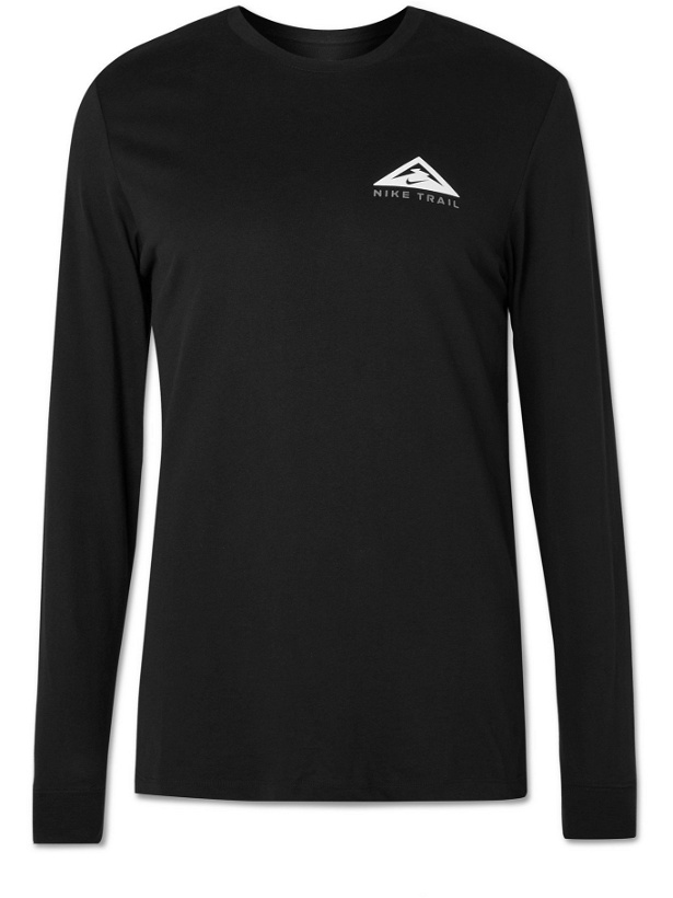 Photo: NIKE RUNNING - Trail Logo-Print Dri-FIT T-Shirt - Black