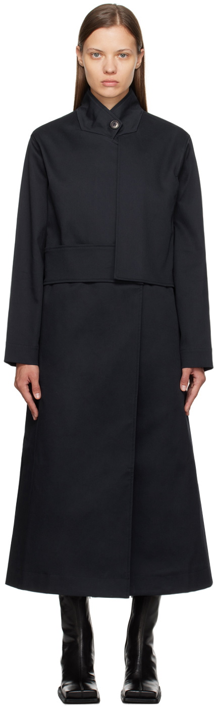 Henrik Vibskov Navy Dawn Coat Henrik Vibskov