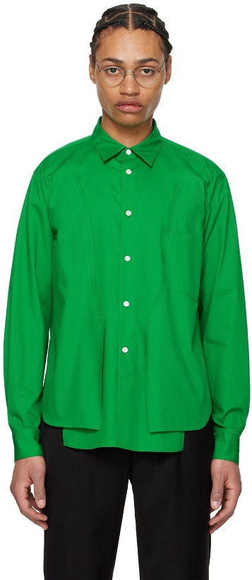 Photo: Comme des Garçons Homme Plus Green Vented Shirt