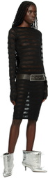 1XBLUE SSENSE Exclusive Black Tease Minidress