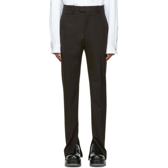 Bottega Veneta Brown Technical Twill Trousers Bottega Veneta