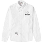 Men's AAPE Now Oxford Cotton Shirt in White