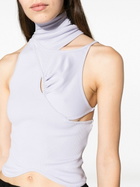 Selasi Purple Ricky Asymmetric Tank Top