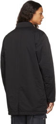 Stone Island Black Hyper Dense Mid-Length Blouson Coat