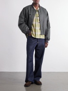 JW Anderson - Rib-Trimmed Shell Bomber Jacket - Gray