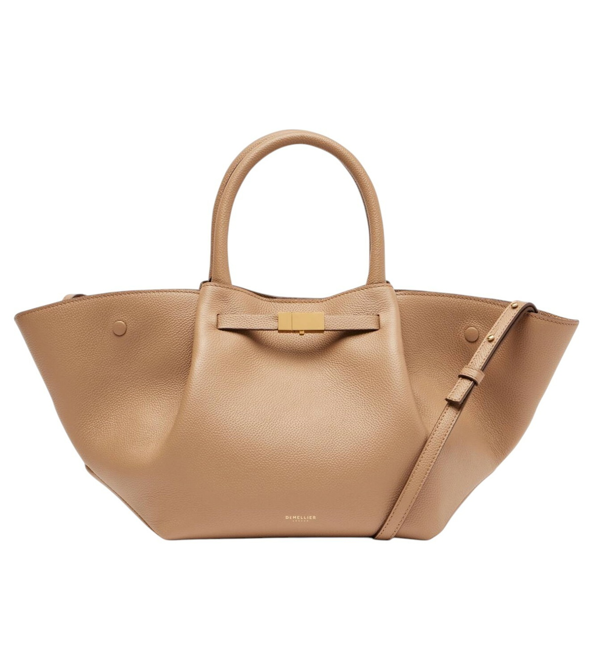 【DEMELLIER】 Hudson leather-trimmed raffia tote bag DEMELLIER The Hudson leather-trimmed raffia tote | NET-A-PORTER