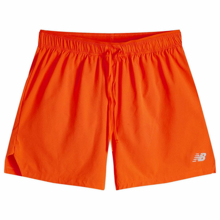 Photo: New Balance Running New Balance 5" RC Short in Neo Flame