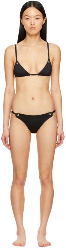 Photo: Fleur du Mal Black Grommet Triangle Bikini