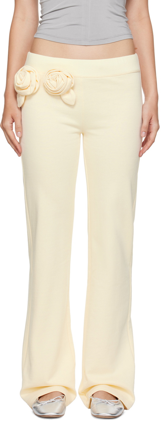 Sandy Liang Yellow Hilton Sweatpants Sandy Liang