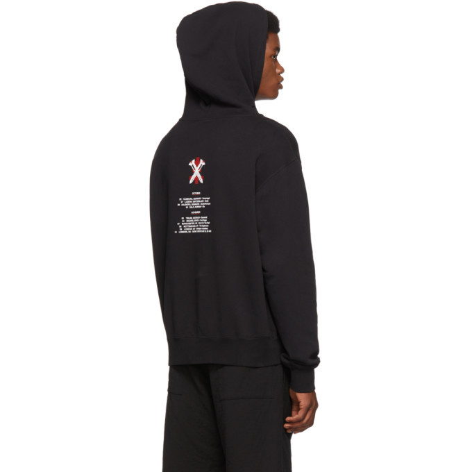 Yang Li SSENSE Exclusive Black Special Edition Skull Hoodie