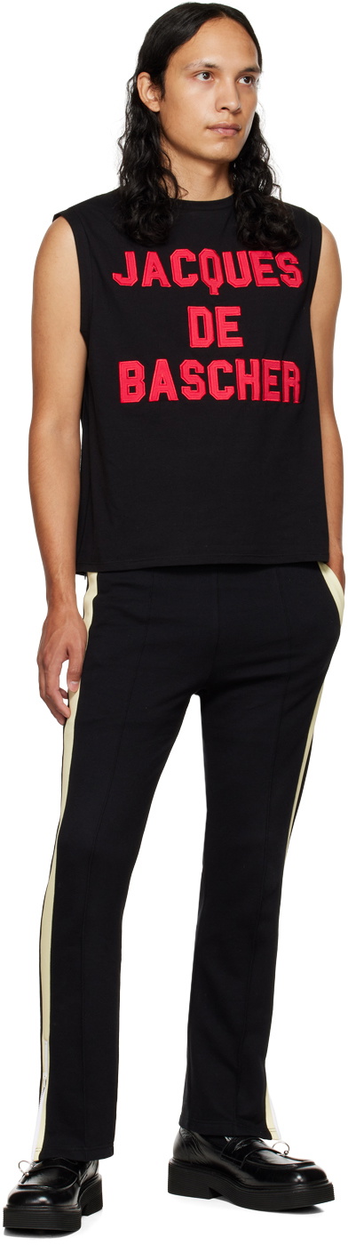 Alled-Martinez Black & Yellow Striped Lounge Pants