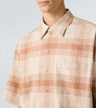 Calvin Klein Collection Tommy checked oversized cotton bowling shirt